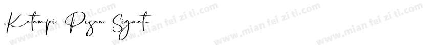 Katampi Pisan Signat字体转换